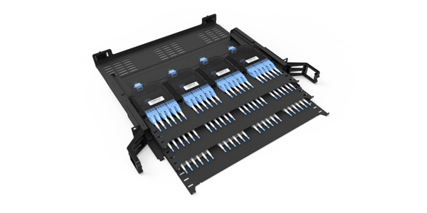 <b>MPO预端接高密度1U144芯光纤箱</b>